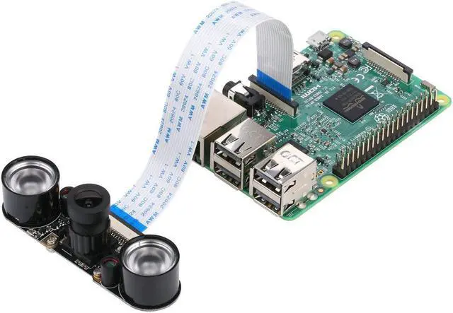 Alt view image 5 of 5 - For Raspberry Pi 3 Camera Module Night Vision with 3.6mm Adjustable Focal Length 2pcs IR Sensor LED Light Also for Raspberry Pi 3 Model B+ and Model B