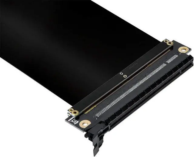 Alt view image 3 of 6 - Werleo New PCI Express PCIe 3.0 16x Flexible Extender Riser Cable Card Extension Port Adapter High Speed Riser Card GPU Riser Extender - 20cm / 90 Degrees