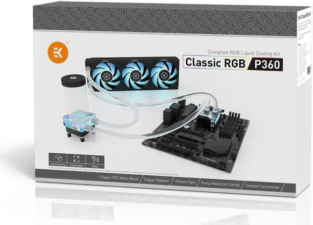Alt view image 9 of 10 - EKWB EK-KIT Classic RGB P360 Water Cooling Kit