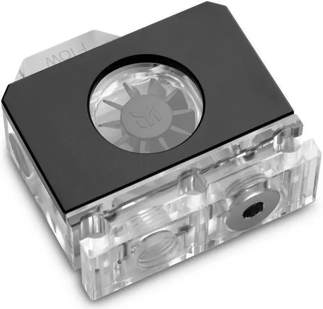 Alt view image 7 of 8 - EKWB EK-Quantum Scalar Flow Indicator Bottom-To-Top, Digital RGB, Black LGA 1700 Compatible