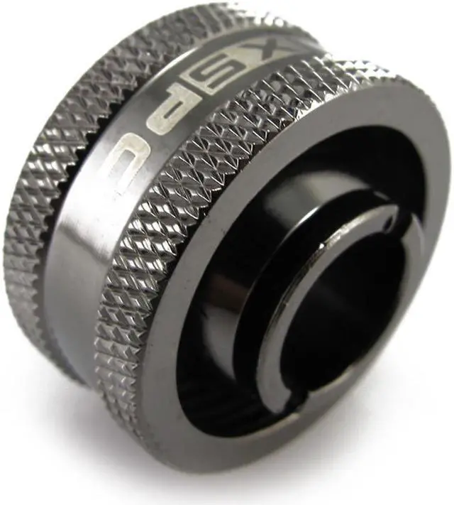 Alt view image 9 of 12 - XSPC G1/4" to 1/2" ID, 3/4" OD Compression Fitting V2 for Soft Tubing, Black Chrome
