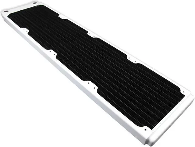 Alt view image 11 of 12 - XSPC TX480 Ultra Thin Radiator, 120mm x 4, Quad Fan, White