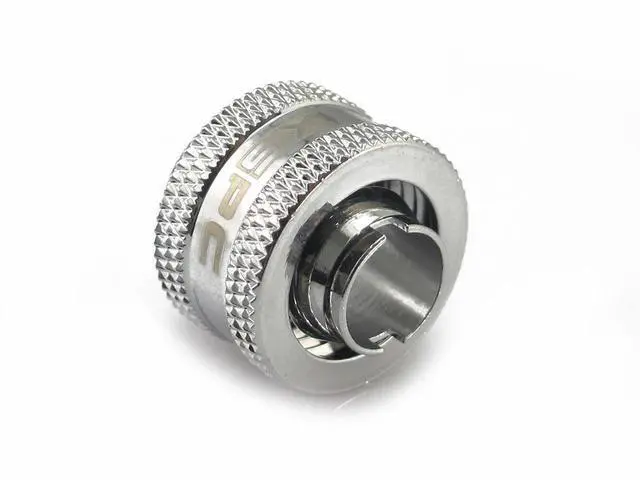 Alt view image 7 of 11 - XSPC G1/4" to 3/8" ID, 1/2" OD Compression Fitting V2 for Soft Tubing, Chrome