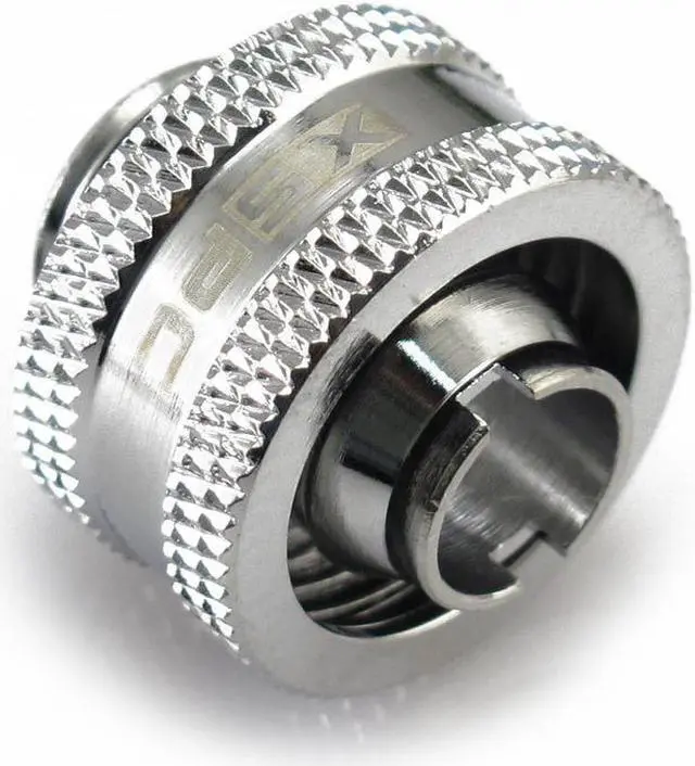 Alt view image 9 of 9 - XSPC G1/4" to 3/8" ID, 5/8" OD Compression Fitting V2 for Soft Tubing, Chrome