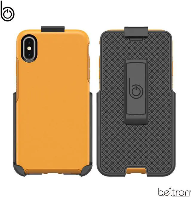 Main image of Belt Clip Holster for Otterbox Symmetry Case - Apple iPhone Xs MAX (case not Included) - Features: Secure Fit, Quick Release Latch, Durable Rotating Belt Clip & Built-in Kickstand