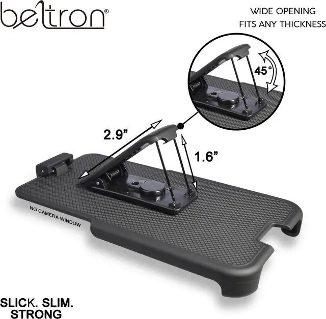 Alt view image 3 of 3 - Belt Clip Holster for Otterbox Symmetry Case - Apple iPhone Xs MAX (case not Included) - Features: Secure Fit, Quick Release Latch, Durable Rotating Belt Clip & Built-in Kickstand