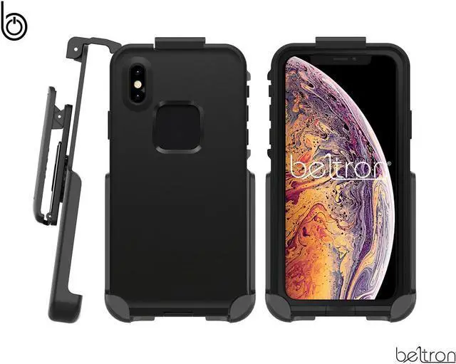 Alt view image 3 of 5 - Belt Clip Holster for The LifeProof FRE iPhone X  /iPhone Xs Case (case not Included) Features: Secure Fit, Quick Release Latch, Durable Rotating Belt Clip & Built-in Kickstand