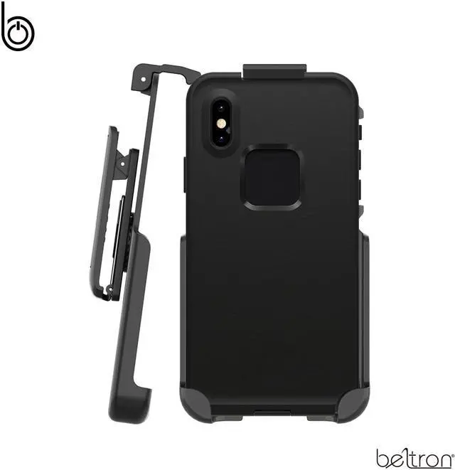 Main image of Belt Clip Holster for The LifeProof FRE iPhone X  /iPhone Xs Case (case not Included) Features: Secure Fit, Quick Release Latch, Durable Rotating Belt Clip & Built-in Kickstand