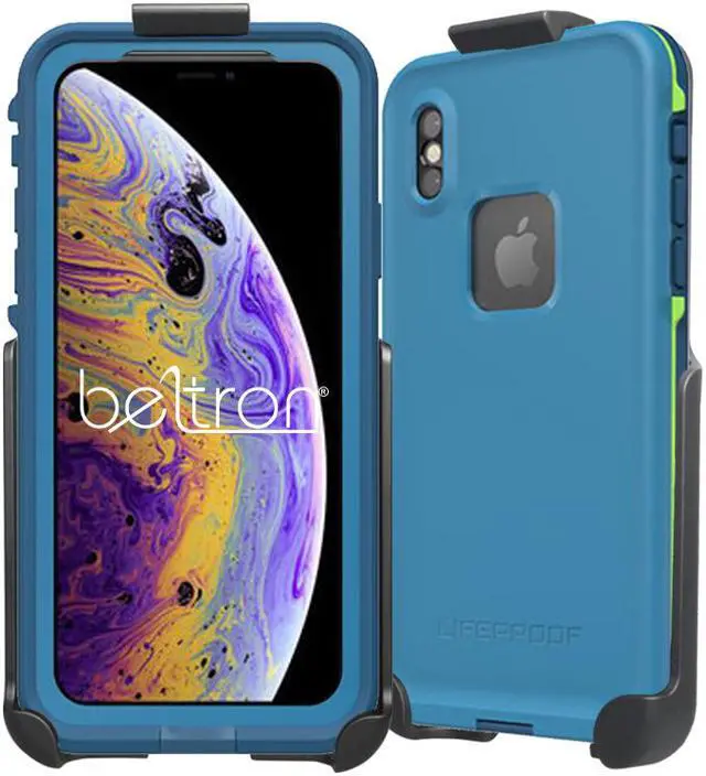 Alt view image 5 of 5 - Belt Clip Holster for The LifeProof FRE iPhone X  /iPhone Xs Case (case not Included) Features: Secure Fit, Quick Release Latch, Durable Rotating Belt Clip & Built-in Kickstand