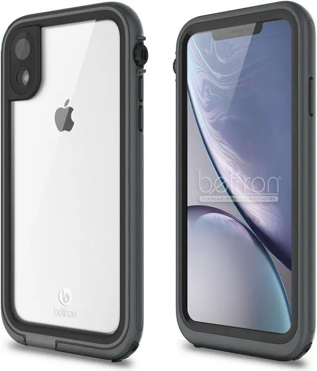 Main image of aquaLife iPhone XR Waterproof, Shock & Drop Proof, Dirt Proof, Heavy Duty Case (IP68 Rated, MIL-STD-810G Certified) Features: Built-in Screen Protector & 360° Watertight Sealed Design (Grey)