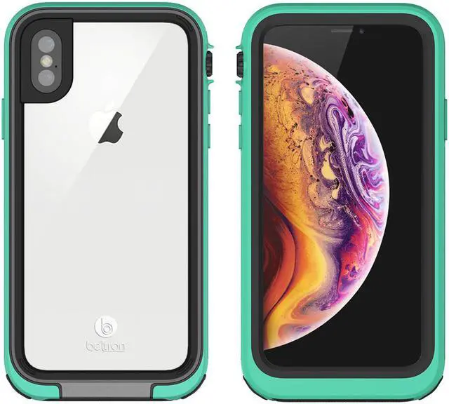 Alt view image 4 of 7 - aquaLife Waterproof, Shock & Drop Proof, Dirt Proof, Heavy Duty Underwater Diving Case for iPhone X iPhone Xs (IP68 Rated, MIL-STD-810G Certified) Fully Sealed w/Built-in Screen Protector (Teal)