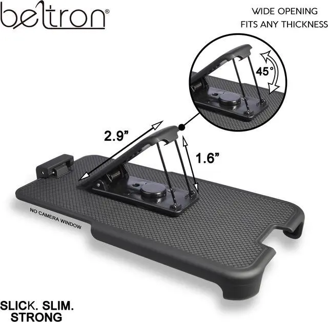 Alt view image 6 of 6 - iPhone X/XS Slim Protective Heavy Duty Dual Layer Grip Case (with Metal Kickstand) & Compatible Belt Clip Holster Combo