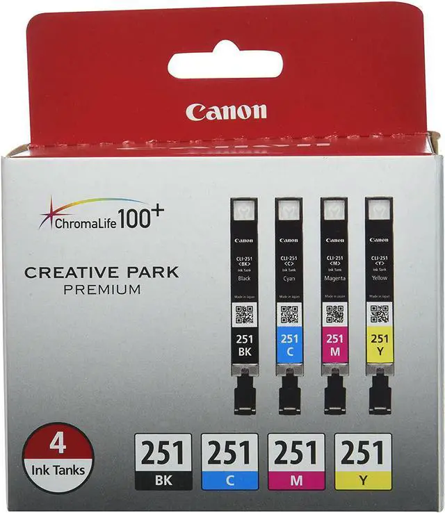 Alt view image 2 of 4 - CANON 6513B004 Ink Cartridge,Cli-25,Black/Cy/Mg,Yw,PK4
