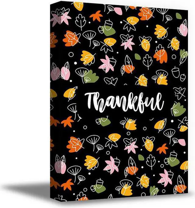 Main image of Awkward Styles Thanksgiving Canvas Wall Art Thankful Colorful Home Decor Prints