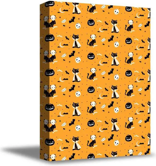 Main image of Awkward Styles Halloween Canvas Wall Art Fall Pattern Home Decor Prints