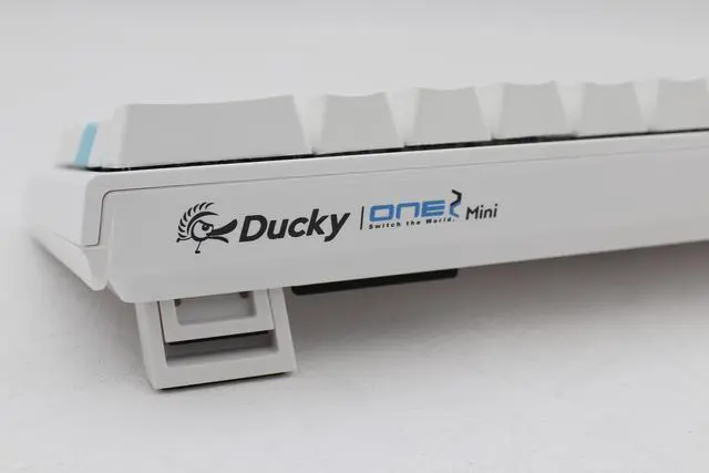 Alt view image 5 of 7 - Ducky One 2 Mini Pure White - RGB LED 60% Double Shot PBT Mechanical Keyboard