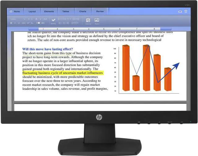 Main image of HP V194 18.5" Monitor 1366 x 768 @ 60 Hz 16:9 200 cd/m² 600:1 5ms Anti-glare