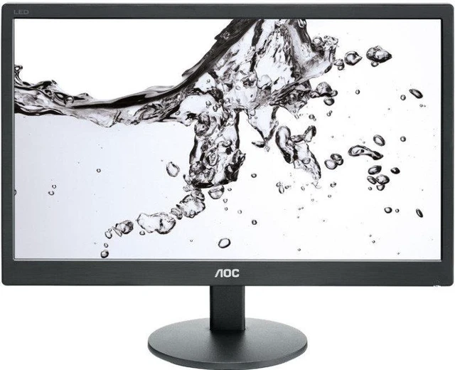 Alt view image 2 of 6 - AOC E970SWN 18.5" LED LCD Monitor - 16:9 - 5 ms - Adjustable Monitor Angle - 1366 x 768 - 16.7 Million Colors - 200 Nit - 700:1 - WXGA - VGA - 15 W - Black - RoHS, ENERGY STAR 6.0, EuP, EPEAT ...