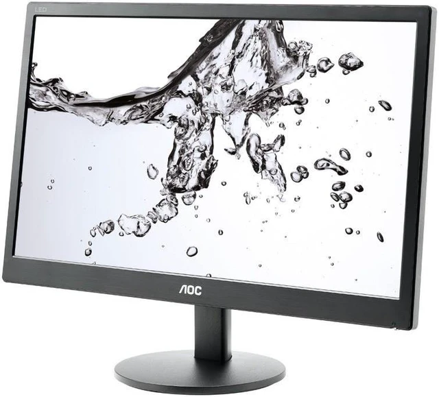 Alt view image 4 of 6 - AOC E970SWN 18.5" LED LCD Monitor - 16:9 - 5 ms - Adjustable Monitor Angle - 1366 x 768 - 16.7 Million Colors - 200 Nit - 700:1 - WXGA - VGA - 15 W - Black - RoHS, ENERGY STAR 6.0, EuP, EPEAT ...