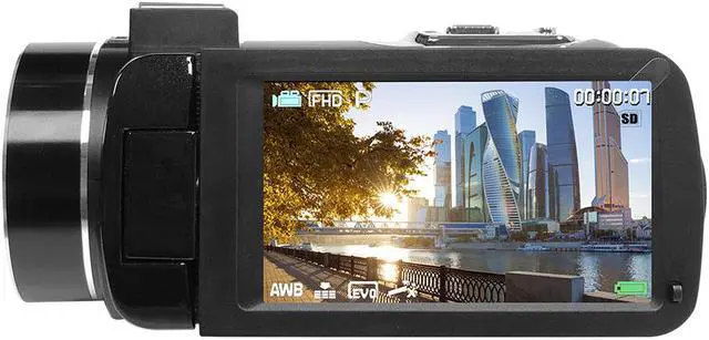 Alt view image 4 of 20 - HamiltonBuhl ActionPro 30MP, 18x Digital Zoom, 2.7K High-Definition Digital Camcorder HDV17BK