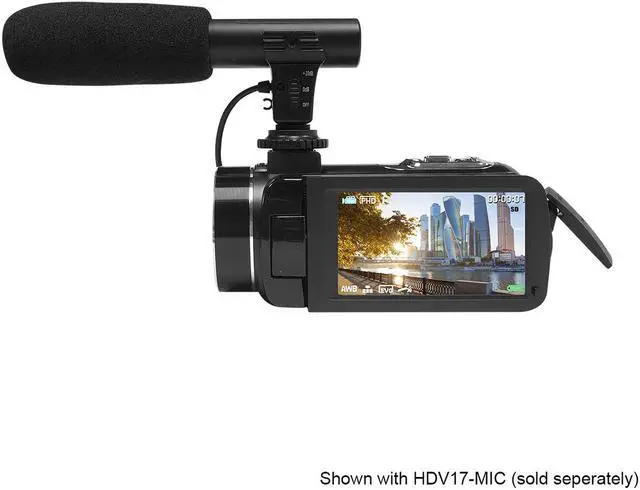 Alt view image 7 of 20 - HamiltonBuhl ActionPro 30MP, 18x Digital Zoom, 2.7K High-Definition Digital Camcorder HDV17BK