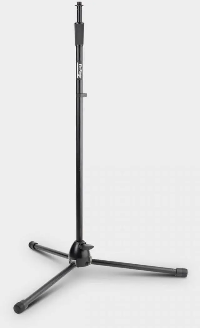 Alt view image 7 of 7 - On-Stage MS9700BPL Heavy-Duty Tripod Base Microphone Stand #MS9700B+