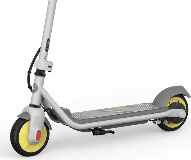 Alt view image 5 of 8 - Ninebot by Segway eKickScooter ZING C8 Electric Kick Scooter, Lightweight and Foldable - Yellow & Light Grey