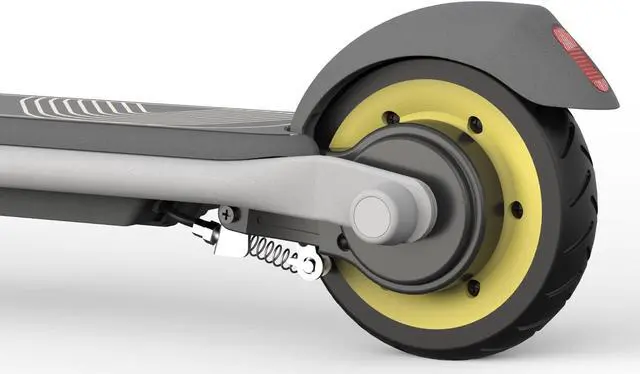 Alt view image 6 of 8 - Ninebot by Segway eKickScooter ZING C8 Electric Kick Scooter, Lightweight and Foldable - Yellow & Light Grey