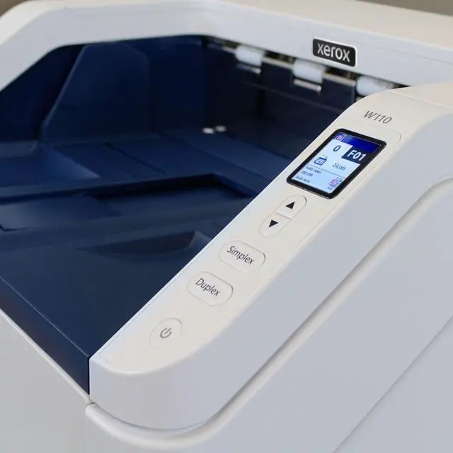 Alt view image 10 of 10 - Xerox W110 120 ppm Color Duplex Production Scanner