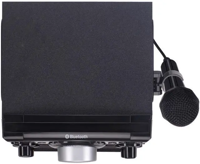 Alt view image 5 of 12 - Karaoke USA GQ410 Portable MP3 Karaoke Player system - Black