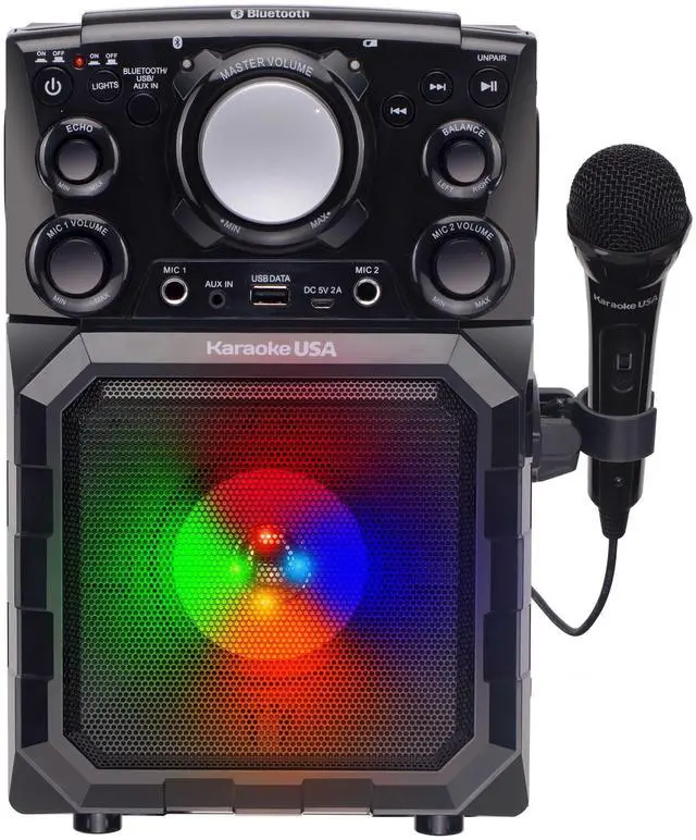 Main image of Karaoke USA GQ410 Portable MP3 Karaoke Player system - Black