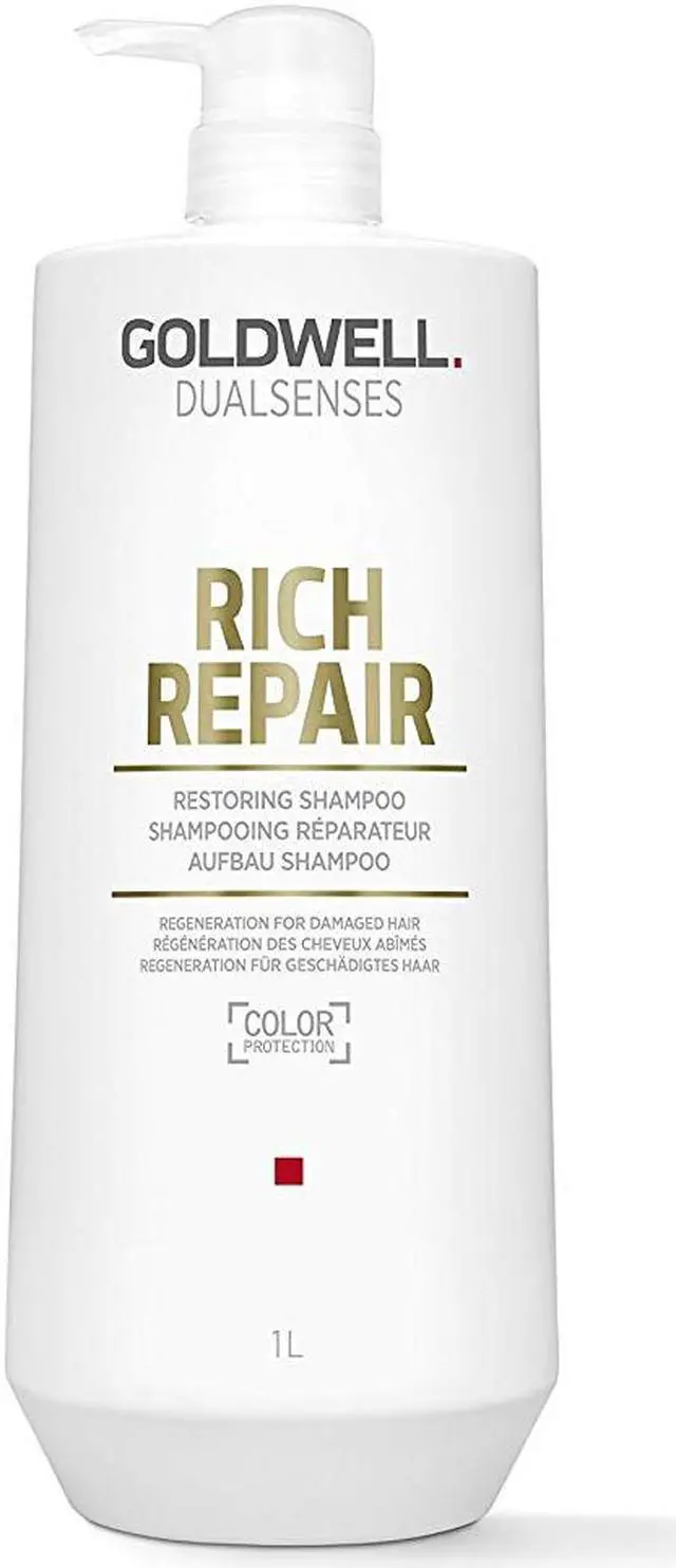Alt view image 2 of 4 - Goldwell Dualsenses Rich Repair Restoring Shampoo  33.8 Ounce 1000 Milliliters