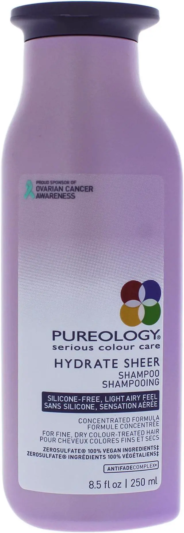Alt view image 2 of 6 - pureology hydrate sheer moisturizing shampoo for color treated hair,sulfatefree, siliconefree,8.5 oz.