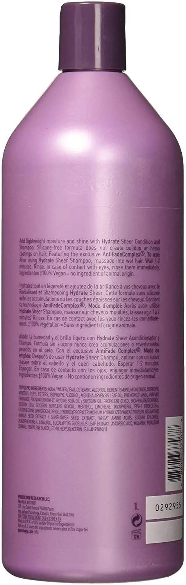 Alt view image 2 of 6 - Pureology Hydrate Sheer Condition 33.8 oz