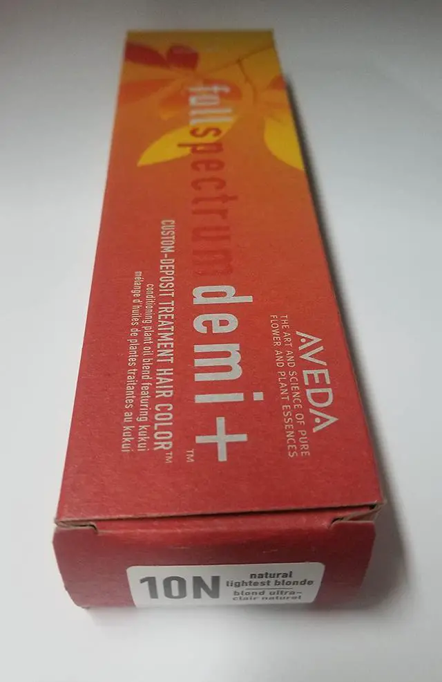 Alt view image 2 of 3 - Aveda Full Spectrum Demi+ 10N-Natural Lightest Blonde Deposit Treatment Hair Color 2.8 Ounce 80 Milliliters