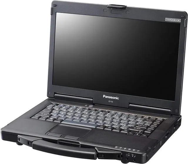 Alt view image 2 of 3 - Panasonic Toughbook CF-53 MK3, Semi Rugged Laptop, Intel Core i5-3340M vPro @ 2.70GHz, 14.0" HD LED 1366 x 768 Non-Touch, 8 GB, 256 GB SSD, Wi-Fi, Bluetooth, DVD Super MULTI Drive, Windows 10 Pro