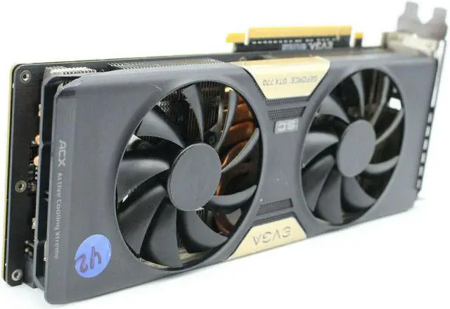 Alt view image 2 of 5 - EVGA NVIDIA GeForce GTX 770 (04G-P4-3774-KR) 4GB GDDR5, DVI, HDMI, DisplayPort
