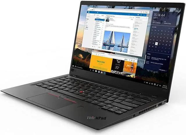Alt view image 2 of 6 - Lenovo X1 Carbon 6th Gen., Laptop, Intel Core i5-8350U @ 1.70GHz, 14" FHD, 8GB, 256GB NVMe SSD, Webcam, Backlit Keyboard, Fingerprint Reader, USB-C, Windows 10 Pro