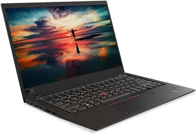 Alt view image 3 of 6 - Lenovo X1 Carbon 6th Gen., Laptop, Intel Core i5-8350U @ 1.70GHz, 14" FHD, 8GB, 256GB NVMe SSD, Webcam, Backlit Keyboard, Fingerprint Reader, USB-C, Windows 10 Pro
