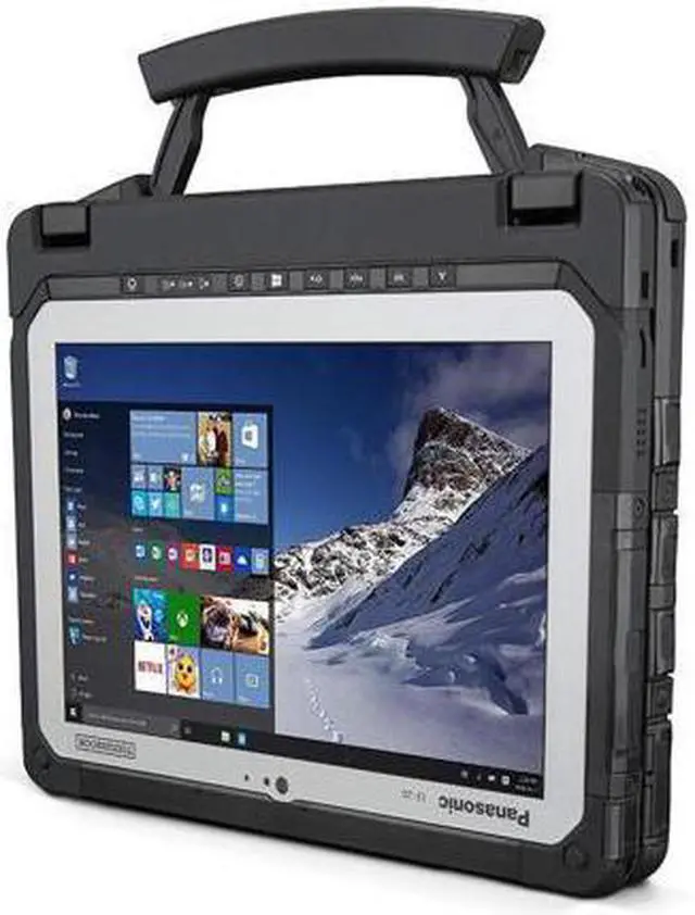 Alt view image 3 of 7 - Panasonic Toughbook 20, CF-20 MK2, Intel Core i5-7Y57, 10.1" Multi-Touch + Digitizer, 8GB, 512GB SSD, Backlit Keyboard, 4G LTE, 2D Bar Laser, Bridge Battery, Webcam, Rear Camera, Windows 10 Pro