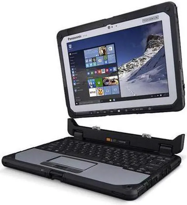 Alt view image 4 of 7 - Panasonic Toughbook 20, CF-20 MK2, Intel Core i5-7Y57, 10.1" Multi-Touch + Digitizer, 8GB, 512GB SSD, Backlit Keyboard, 4G LTE, 2D Bar Laser, Bridge Battery, Webcam, Rear Camera, Windows 10 Pro