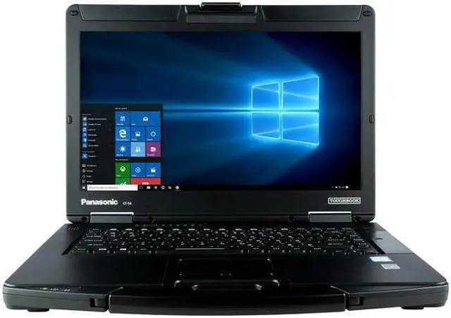 Alt view image 4 of 5 - Panasonic Toughbook CF-54, Semi-Rugged Laptop, A Grade, 14.0" HD, Intel Core i5-5300U @ 2.3GHz, SERIAL Port, 16GB RAM, 512GB SSD, DVD, Backlit Keyboard, Windows 10 Pro 64-bit, 90 Days WTY