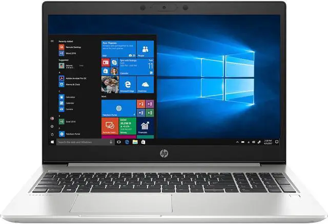 Main image of HP ProBook 455 G7, Business Laptop, Grade A, 15.6" HD, AMD Ryzen 3 4300U @ 2.70GHz, Radeon Graphics, 8GB, 256GB NVMe SSD, Webcam, Windows 10 Pro 64-bit