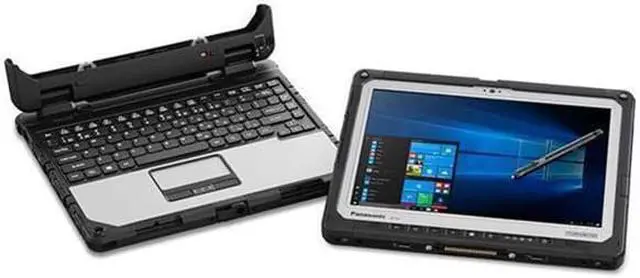 Alt view image 4 of 5 - Panasonic Toughbook 33, Rugged 2-in-1 Laptop, A Grade, 12" QHD, Intel i5 7300U, 4G LTE, Dedicated GPS, Barcode Reader, 8GB, 1TB SSD, Win10 Pro Not Upgradeable to Windows 11