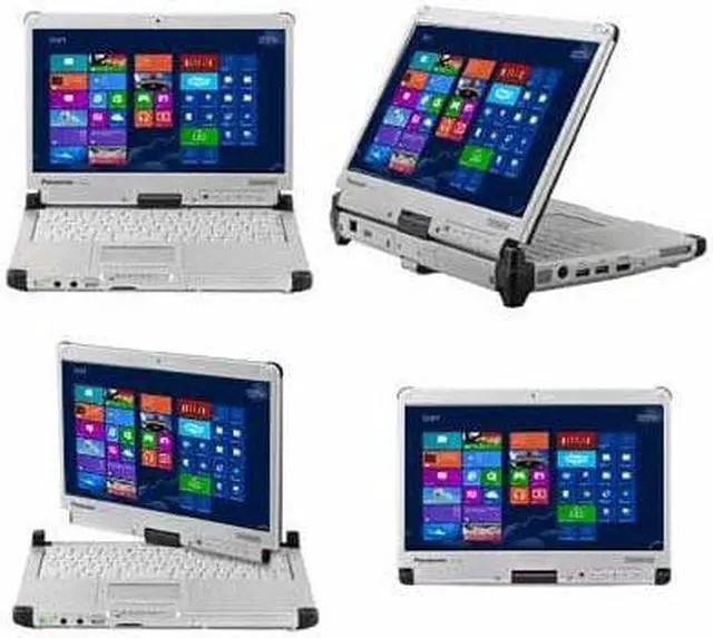 Alt view image 2 of 5 - Panasonic Toughbook CF-C2 MK2, Convertible Rugged Laptop, Intel Core i5-4300U@1.90GHZ, 12.5" HD Touchscreen, 12GB, 256GB SSD, Webcam, Windows 10 Pro