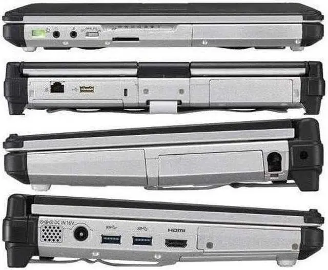 Alt view image 4 of 5 - Panasonic Toughbook CF-C2 MK2, Convertible Rugged Laptop, Intel Core i5-4300U@1.90GHZ, 12.5" HD Touchscreen, 12GB, 256GB SSD, Webcam, Windows 10 Pro