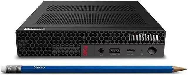 Alt view image 6 of 7 - New | Lenovo ThinkStation P340 Tiny Workstation, Intel Core i7-10700T, NVIDIA P620, Wi-Fi + Bluetooth, 32GB, 512GB NVMe SSD, w/ Wired Mouse and Keyboard