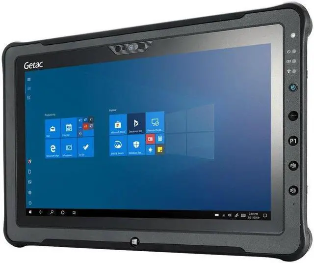 Alt view image 3 of 4 - Getac F110 G5, Grade A, 11.6" FHD Rugged Tablet, Intel Core i5-8265U, 8GB RAM, 256GB SSD, Win10 Pro