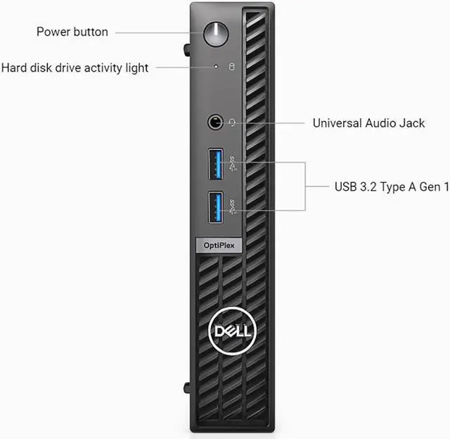 Alt view image 5 of 6 - New | DELL OptiPlex 7010 Micro | Business Desktop - PC, Intel Core i5 13500T, Windows 11 Pro, 16GB, 256GB NVMe SSD, with Wired Mouse & Keyboard