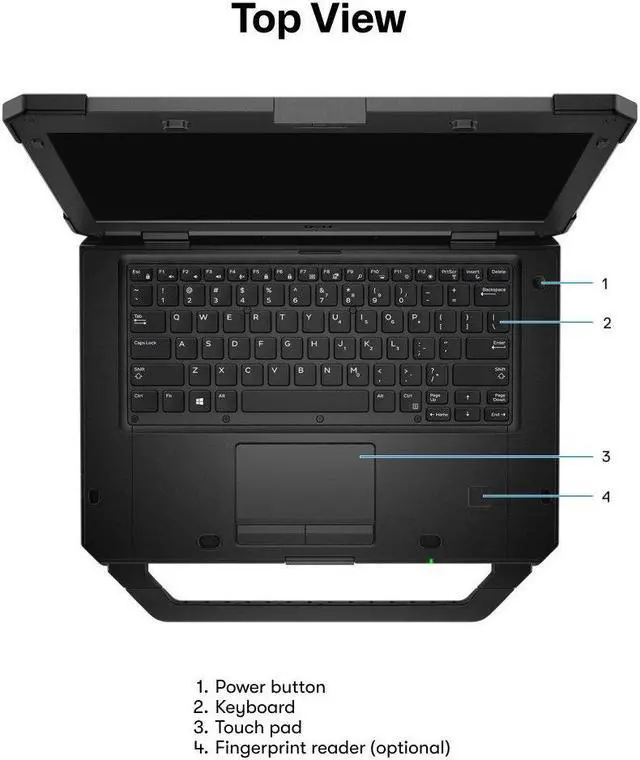 Alt view image 4 of 7 - DELL Latitude 5420 Rugged, Laptop, A-Grade, 14" FHD Touch, Intel i5, 4G LTE, Webcam, Backlit Keyboard, Windows 11 Pro, 16GB, 1TB SSD